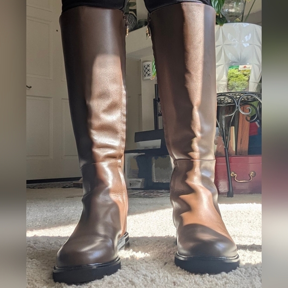 Stuart Weitzman Donna-to-the-Knee Boots Expresso 10B - Picture 9 of 10